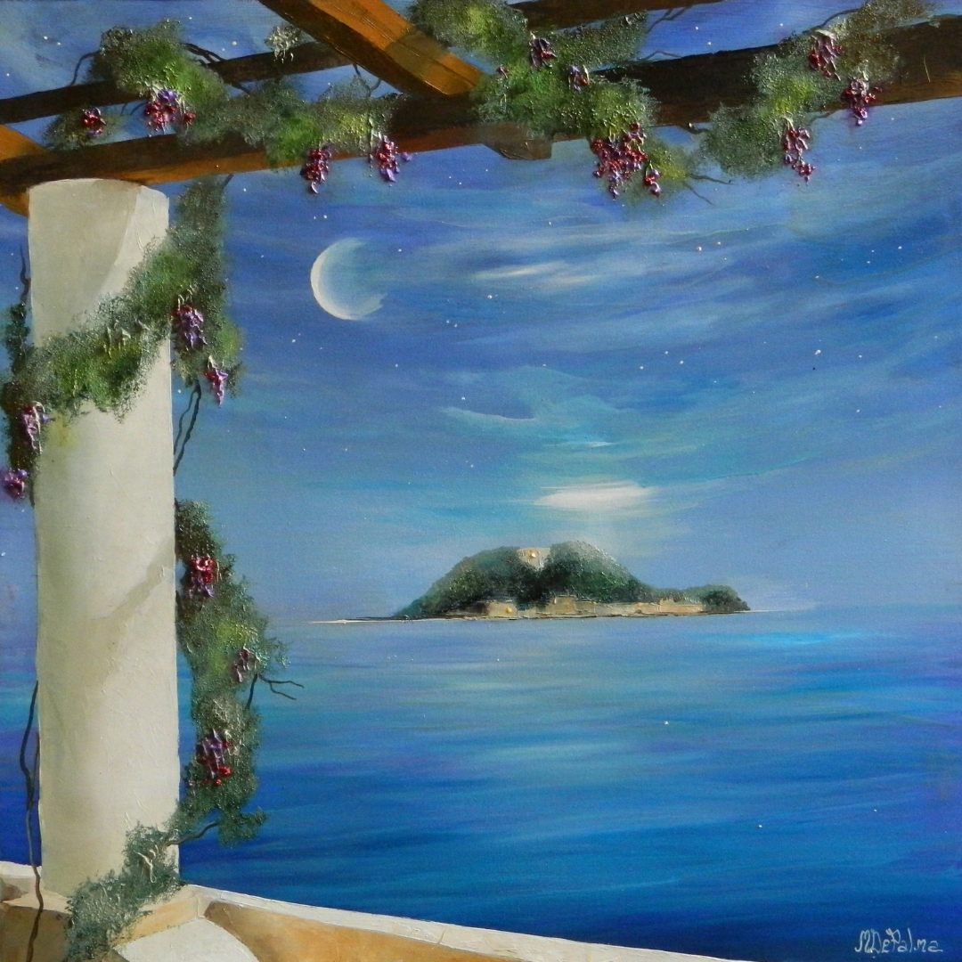 Immagine di Isola serie Alassio stampa ritoccata Mariolina De Palma Pittrice