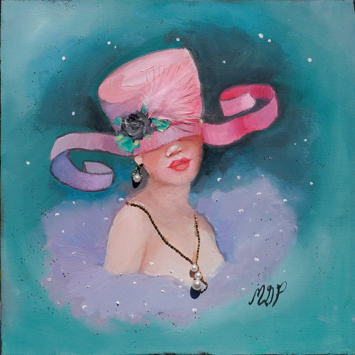 Immagine di Rubino serie Divine stampa ritoccata Mariolina De Palma Pittrice