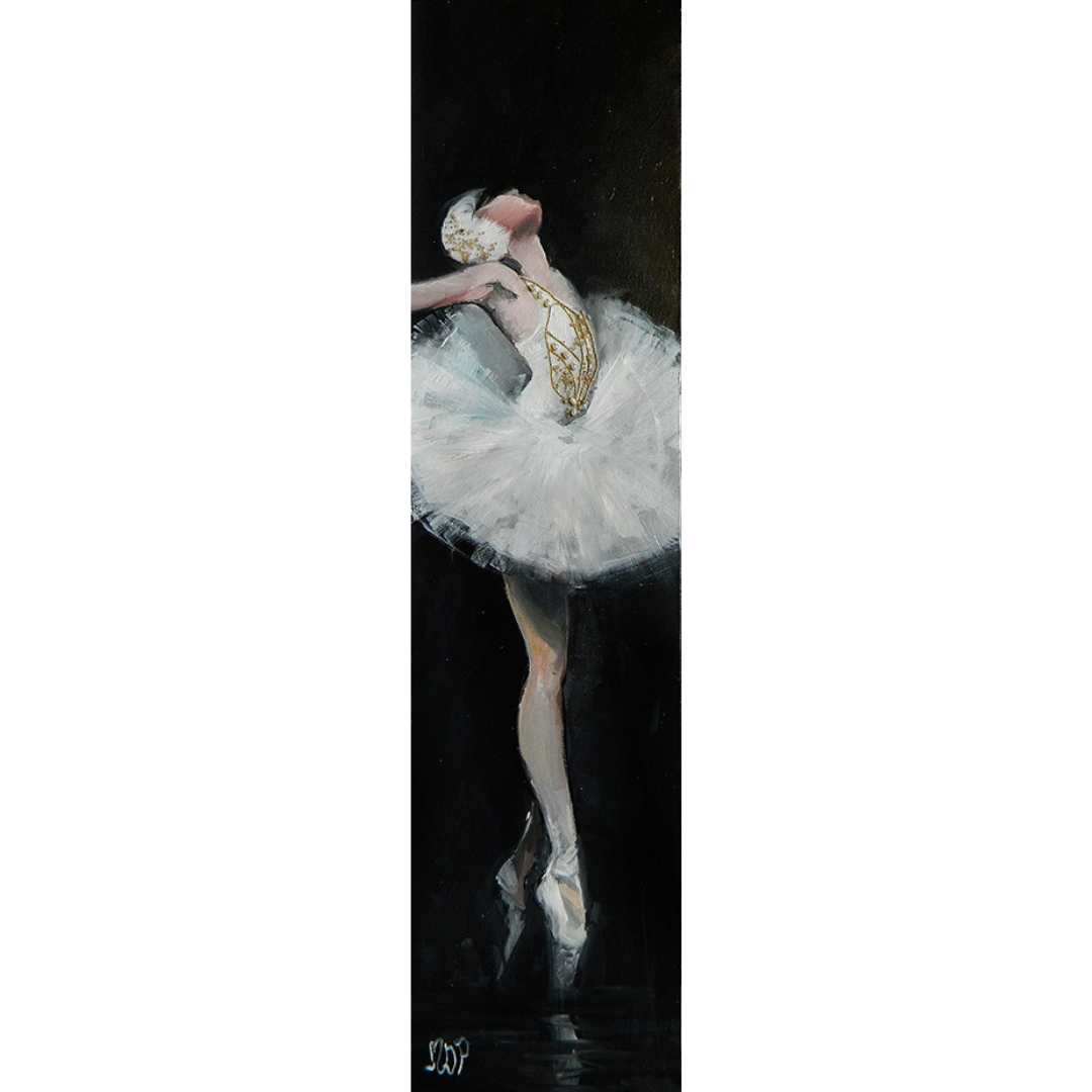 Immagine Ritratto Carla Fracci serie Ballerine stampa ritoccata Mariolina De Palma Pittrice