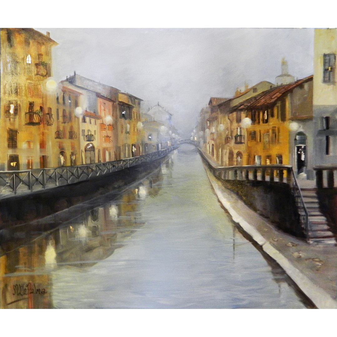 NEBBIA SUL NAVIGLIO