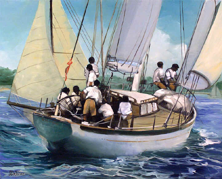 BATEAU IVRE (vela d'epoca)